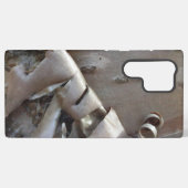 Lockige Birkenrinde Rustikal Samsung Galaxy Hülle (Rückseite (Horizontal))