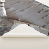 Lockige Birkenrinde Rustikal Sherpadecke (3/4)