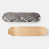 Lockige Birkenrinde Rustikal Skateboard (Horizontal)