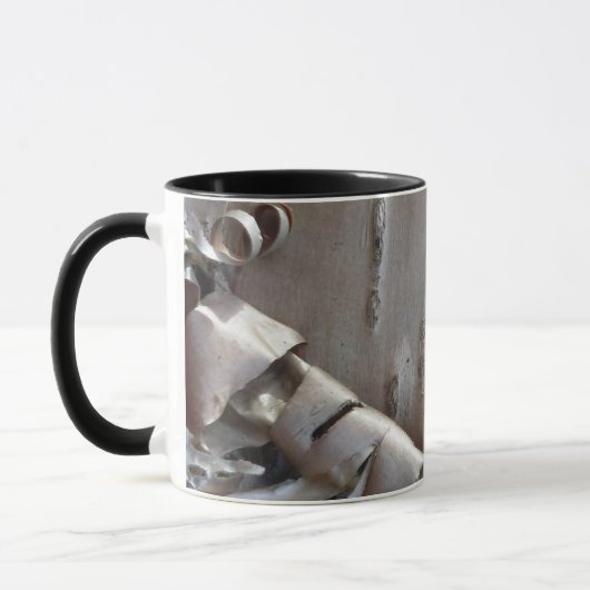 Lockige Birkenrinden Baum Rustikal Tasse (Links)
