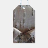 Lockige Birkenrinden-Baum-Rustikale Geschenkkarte Geschenkanhänger (Rückseite)