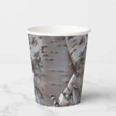 Lockige Birkenrinden-Rustikale Papier-Tasse Pappbecher (Rückseite)