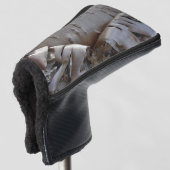 Lockige Birkenrindenbaum-Rustikalität Golf Headcover (3/4 Vorderseite)