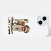 Lockiger Chaos Lagotto Romagnolo Case-Mate iPhone Hülle (Rückseite (Horizontal))