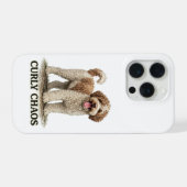 Lockiger Chaos Lagotto Romagnolo iPhone Hülle (Rückseite (Horizontal))