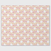 Lockiges Blatt in Rosa und Orange Geschenkpapier (Flach)