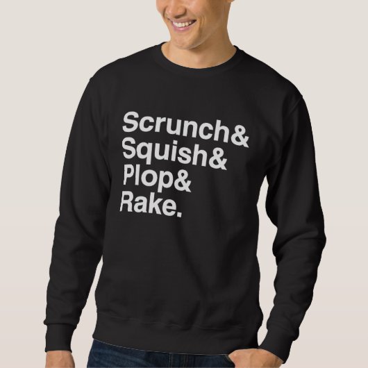 Lockiges Haar Scrunch Squish Plop Wellige Locken M Sweatshirt (Vorderseite)