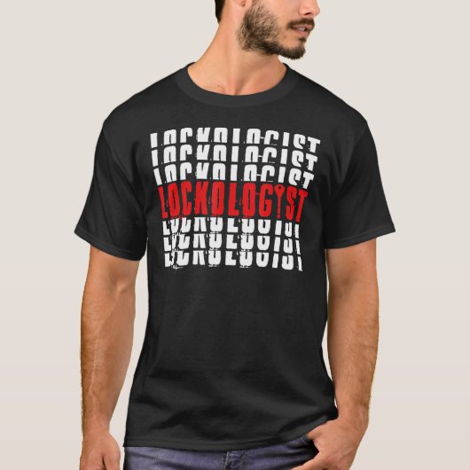 Lockologin Locksmith Profession Lock Lock T-Shirt (Vorderseite)