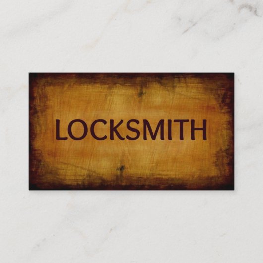 Locksmith Business Card Visitenkarte (Vorderseite)