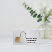 Locksmith Business Card Visitenkarte (Stehend Vorderseite)
