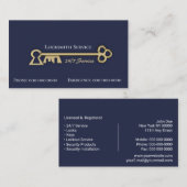 Locksmith Business Card Visitenkarte (Vorne/Hinten)