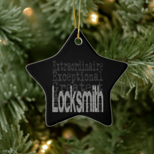 Locksmith Extraordinaire Keramik Ornament
