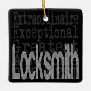 Locksmith Extraordinaire Keramikornament