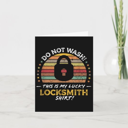 Locksmith Funny Quote, Lock Picker Graphic Karte (Vorderseite)