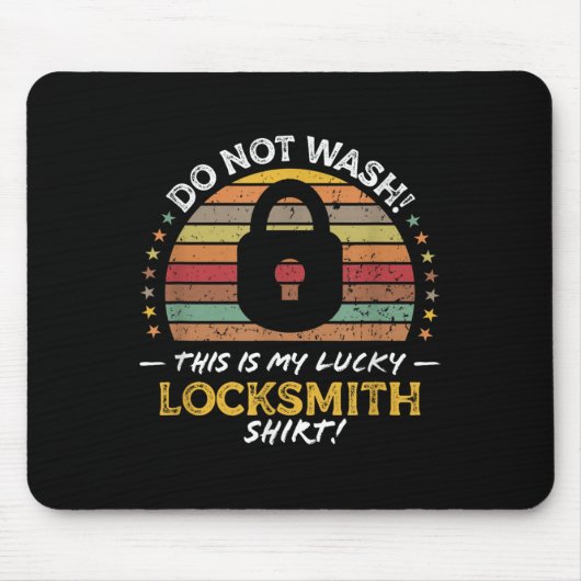 Locksmith Funny Quote, Lock Picker Graphic Mousepad (Vorne)