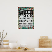 Locksmith - Funny Vintage Retro Poster (Küche)