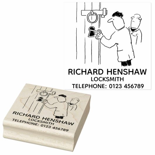 Locksmith löst eine Kirchentür auf Gummistempel