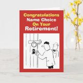 Locksmith Retirement Karte (Gelbe Blume)