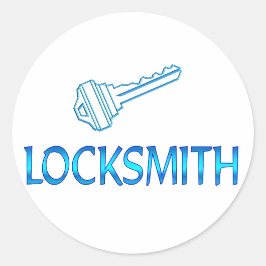 Locksmith Runder Aufkleber (Vorderseite)
