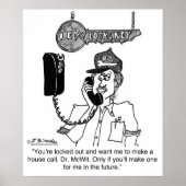 Locksmith wird keinen Hausanruf tätigen Poster (Vorne)