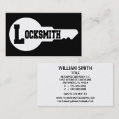 Locksmith Word Business Card Visitenkarte (Vorne/Hinten)