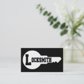Locksmith Word Business Card Visitenkarte (Stehend Vorderseite)