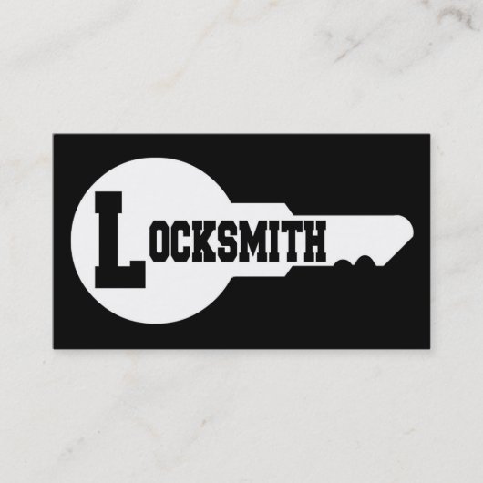 Locksmith Word Business Card Visitenkarte (Vorderseite)