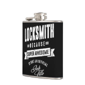 Locksmith Work Job Title Gift Flachmann (Links)