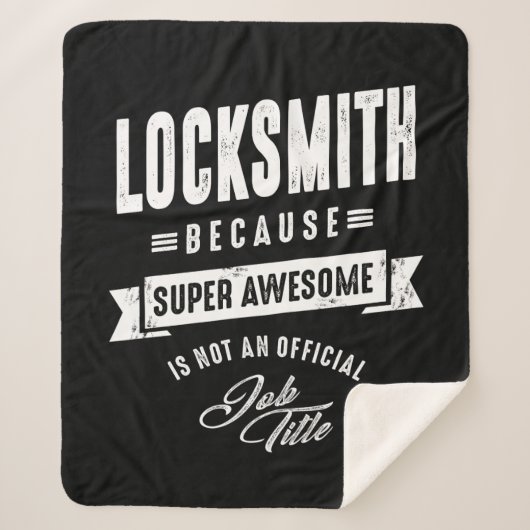 Locksmith Work Job Title Gift Sherpadecke (Vorderseite)