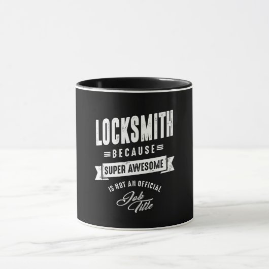 Locksmith Work Job Title Gift Tasse (Zentrum)