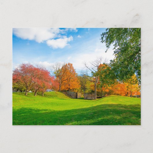 Lockville Canal Park im Herbst, Carroll, Ohio Postkarte (Vorderseite)