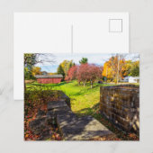 Lockville Canal Park im Herbst, Carroll, Ohio Postkarte (Vorne/Hinten)