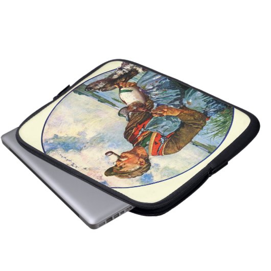 Lockvögel Laptopschutzhülle (Vorne Knopf)