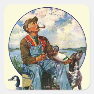 Lockvögel Quadratischer Aufkleber