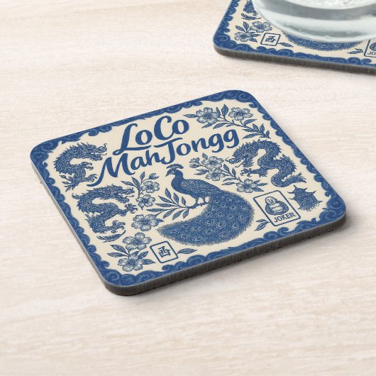 LoCo Mahjong Set of Coasters Getränkeuntersetzer (Linke Seite)