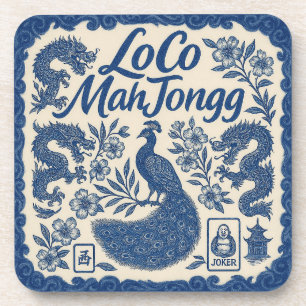 LoCo Mahjong Untersetzer-Set Getränkeuntersetzer