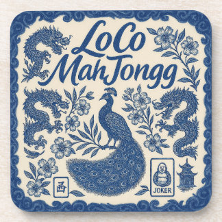 LoCo Mahjong Untersetzer-Set Getränkeuntersetzer