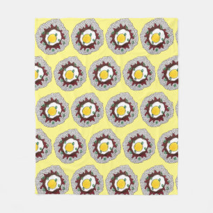 Loco Moco Hawaiian Cuisine Food Rice Hamburger Ei Fleecedecke