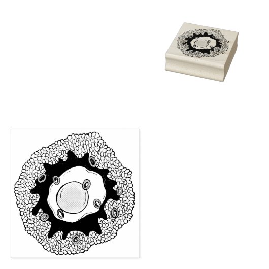 Loco Moco Hawaiian Cuisine Food Rice Hamburger Ei Gummistempel (Stempel)