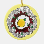 Loco Moco Hawaiian Cuisine Food Rice Hamburger Ei Keramik Ornament (Vorne)