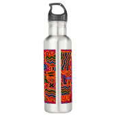 Loco Pajaros con Dos Cabezas Edelstahlflasche (Rückseite)