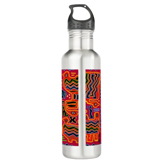 Loco Pajaros con Dos Cabezas Edelstahlflasche (Rückseite)