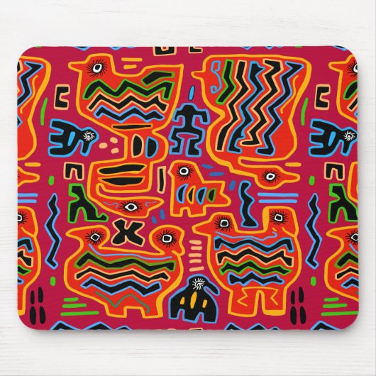 Loco Pajaros con Dos Cabezas Mousepad (Vorne)