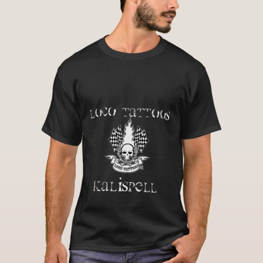 Loco tätowiert Kalispell regelmäßiges T Logo T-Shirt (Vorderseite)
