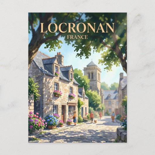 Locronan Frankreich Postkarte (Vorderseite)