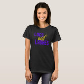Locs und Wimpern Glamour T-Shirt (Vorne ganz)
