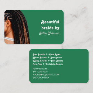 Loctician Dreadlock Stylist Visitenkarte