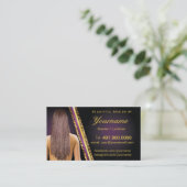Loctician Hair Braider Salon Braids Visitenkarte (Stehend Vorderseite)