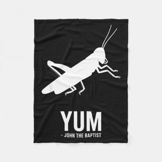 Locust John The Baptist Funny Christian New Testam Fleecedecke (Vorderseite)