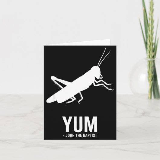 Locust John The Baptist Funny Christian New Testam Karte (Vorderseite)